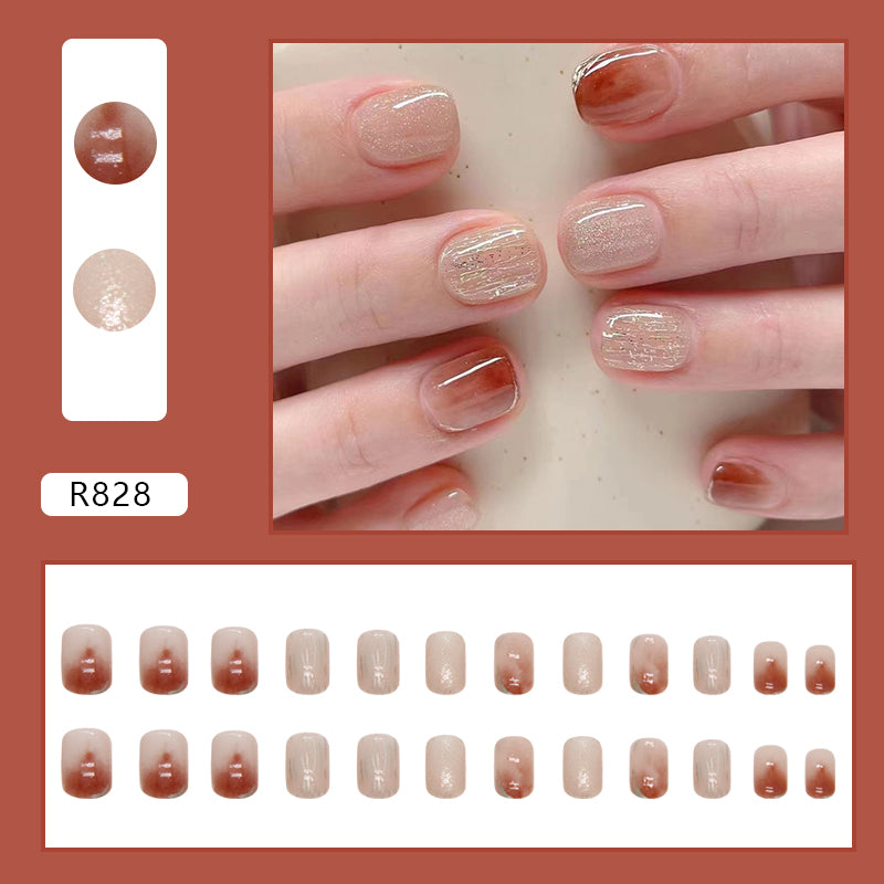 Elegant Minimalist Press-On Nail Set (24pcs) (DESIGN 7232)