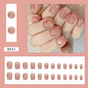 Elegant Minimalist Press-On Nail Set (24pcs) (DESIGN 7234)