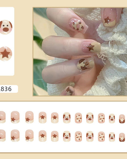 Elegant Minimalist Press-On Nail Set (24pcs) (DESIGN 7239)