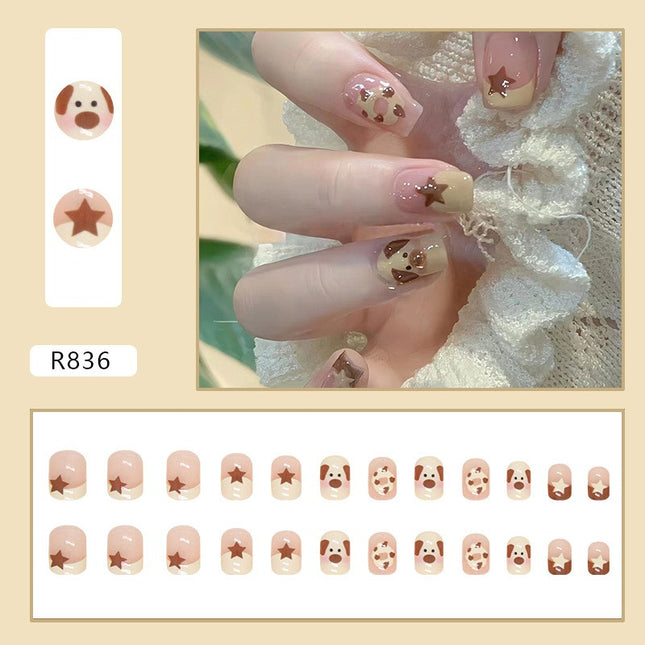 Elegant Minimalist Press-On Nail Set (24pcs) (DESIGN 7239)