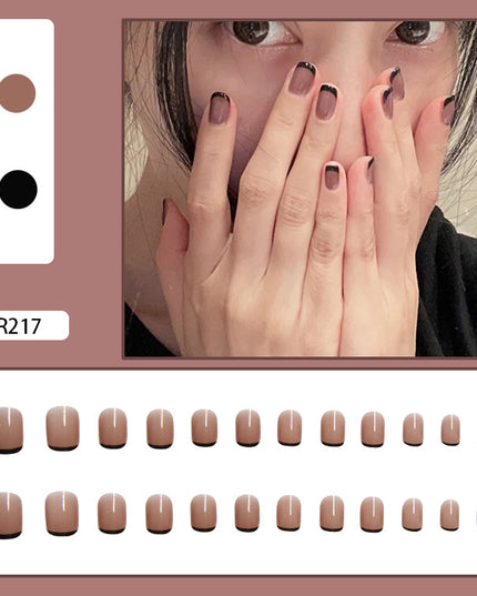 Elegant Minimalist Press-On Nail Set (24pcs) (DESIGN 7024)