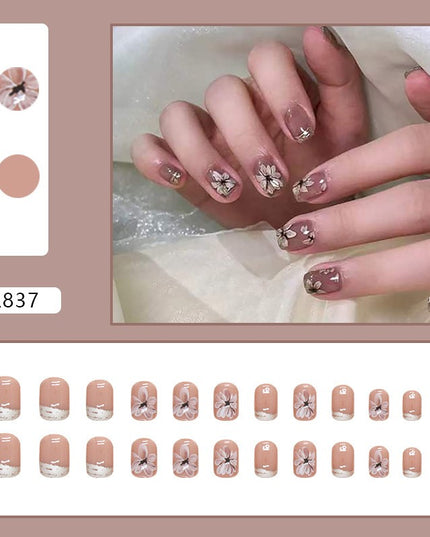 Elegant Minimalist Press-On Nail Set (24pcs) (DESIGN 7240)