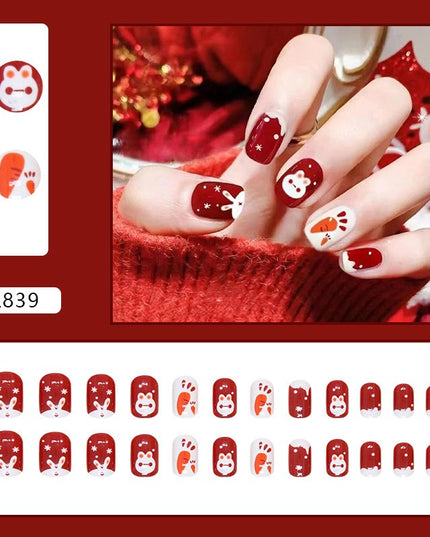 Elegant Minimalist Press-On Nail Set (24pcs) (DESIGN 7242)