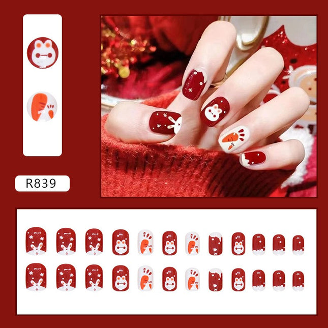 Elegant Minimalist Press-On Nail Set (24pcs) (DESIGN 7242)