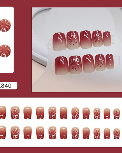 Elegant Minimalist Press-On Nail Set (24pcs) (DESIGN 7243)