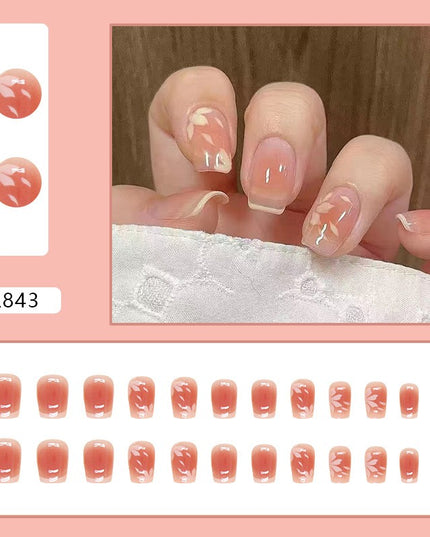 Elegant Minimalist Press-On Nail Set (24pcs) (DESIGN 7246)