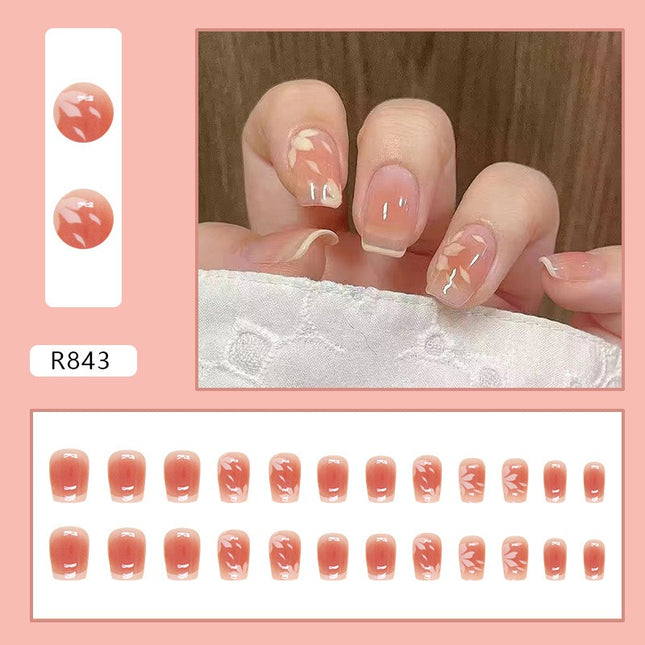 Elegant Minimalist Press-On Nail Set (24pcs) (DESIGN 7246)