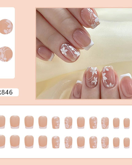 Elegant Minimalist Press-On Nail Set (24pcs) (DESIGN 7249)