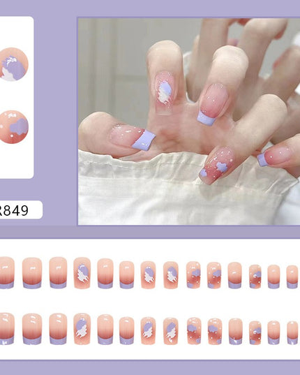 Elegant Minimalist Press-On Nail Set (24pcs) (DESIGN 7251)