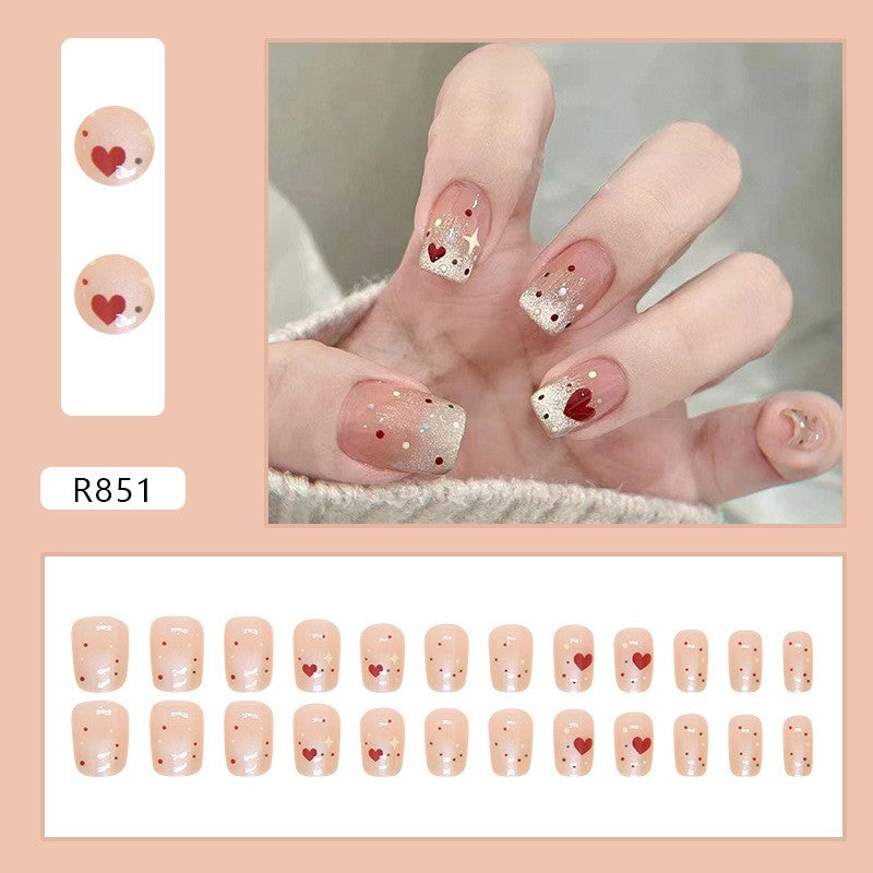 Elegant Minimalist Press-On Nail Set (24pcs) (DESIGN 7253)