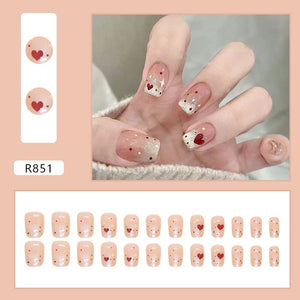 Elegant Minimalist Press-On Nail Set (24pcs) (DESIGN 7253)