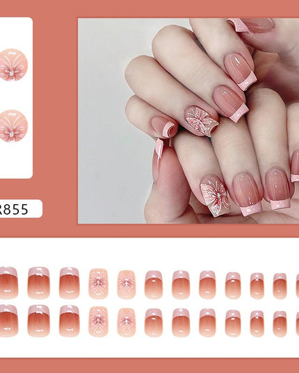 Elegant Minimalist Press-On Nail Set (24pcs) (DESIGN 7255)
