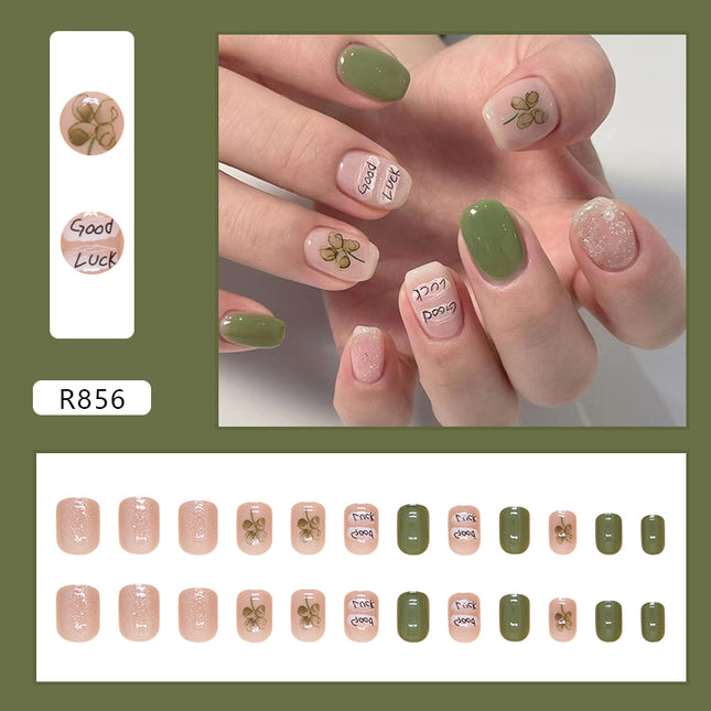 Elegant Minimalist Press-On Nail Set (24pcs) (DESIGN 7256)