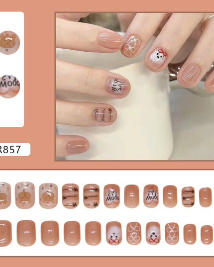 Elegant Minimalist Press-On Nail Set (24pcs) (DESIGN 7257)