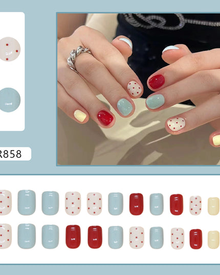 Elegant Minimalist Press-On Nail Set (24pcs) (DESIGN 7258)