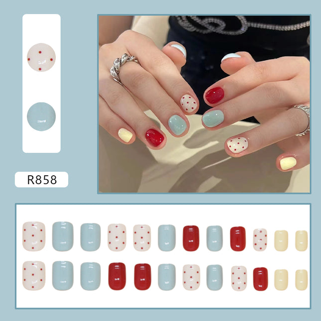 Elegant Minimalist Press-On Nail Set (24pcs) (DESIGN 7258)