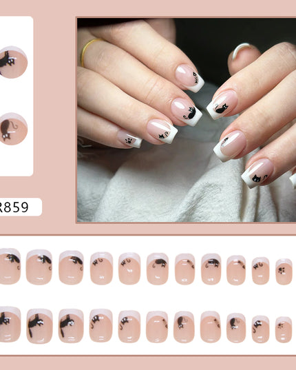 Elegant Minimalist Press-On Nail Set (24pcs) (DESIGN 7259)
