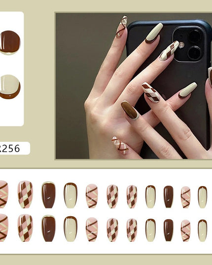 Elegant Minimalist Press-On Nail Set (24pcs) (DESIGN 7026)