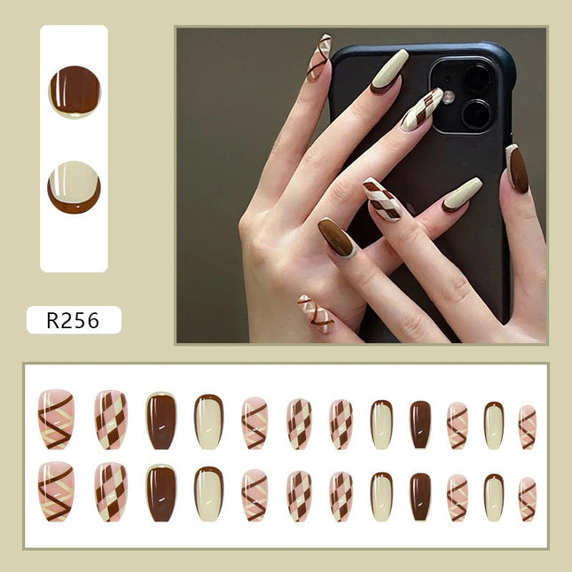Elegant Minimalist Press-On Nail Set (24pcs) (DESIGN 7026)