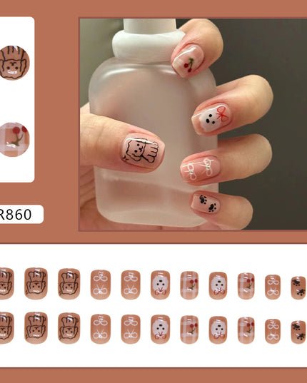 Elegant Minimalist Press-On Nail Set (24pcs) (DESIGN 7260)