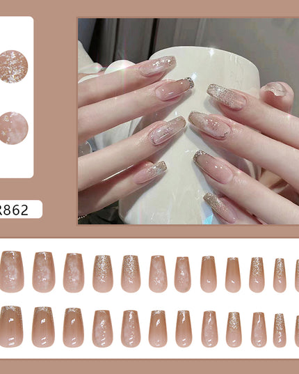 Elegant Minimalist Press-On Nail Set (24pcs) (DESIGN 7262)