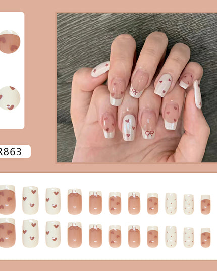 Elegant Minimalist Press-On Nail Set (24pcs) (DESIGN 7263)