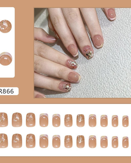 Elegant Minimalist Press-On Nail Set (24pcs) (DESIGN 7265)