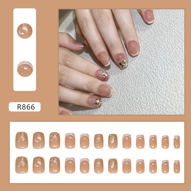 Elegant Minimalist Press-On Nail Set (24pcs) (DESIGN 7265)