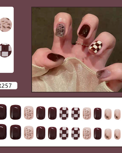 Elegant Minimalist Press-On Nail Set (24pcs) (DESIGN 7027)