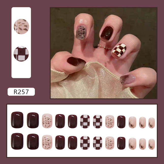 Elegant Minimalist Press-On Nail Set (24pcs) (DESIGN 7027)