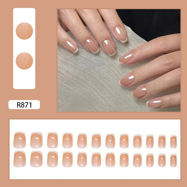 Elegant Minimalist Press-On Nail Set (24pcs) (DESIGN 7270)