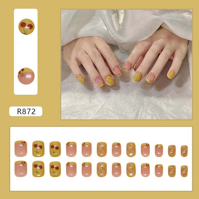 Elegant Minimalist Press-On Nail Set (24pcs) (DESIGN 7271)