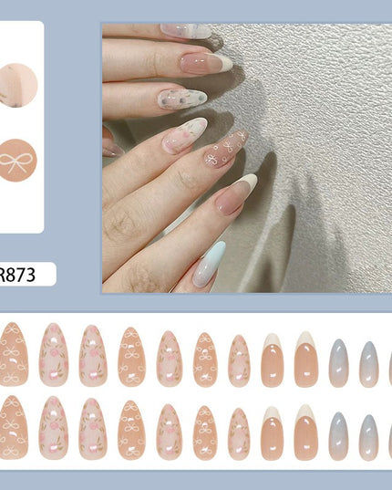 Elegant Minimalist Press-On Nail Set (24pcs) (DESIGN 7272)