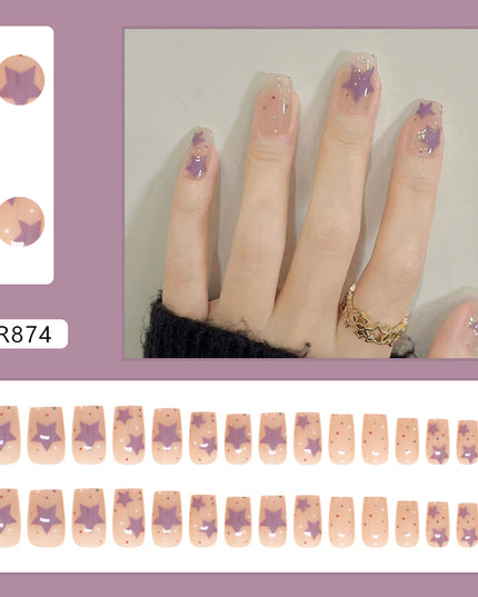 Elegant Minimalist Press-On Nail Set (24pcs) (DESIGN 7273)