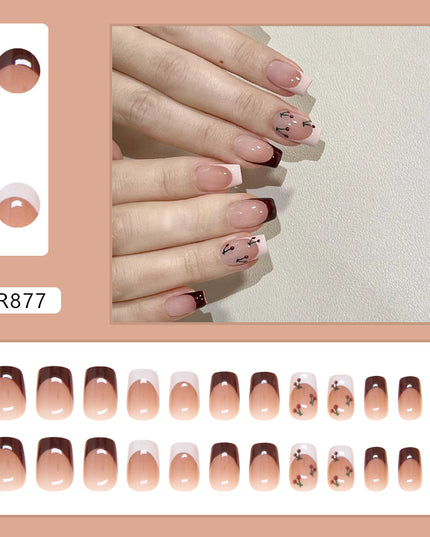 Elegant Minimalist Press-On Nail Set (24pcs) (DESIGN 7276)