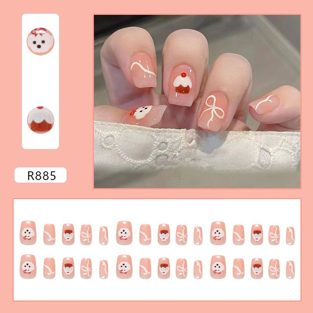 Elegant Minimalist Press-On Nail Set (24pcs) (DESIGN 7282)