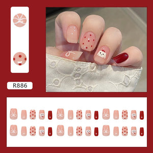 Elegant Minimalist Press-On Nail Set (24pcs) (DESIGN 7283)
