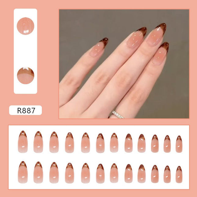 Elegant Minimalist Press-On Nail Set (24pcs) (DESIGN 7284)