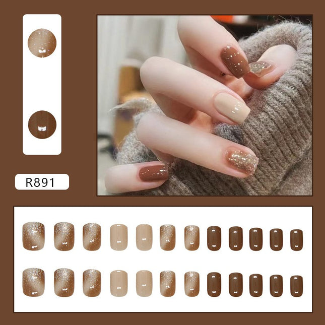 Elegant Minimalist Press-On Nail Set (24pcs) (DESIGN 7287)