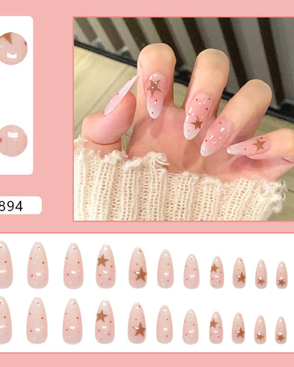 Elegant Minimalist Press-On Nail Set (24pcs) (DESIGN 7289)