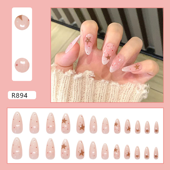 Elegant Minimalist Press-On Nail Set (24pcs) (DESIGN 7289)