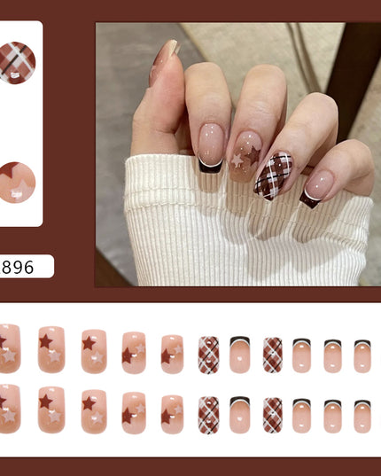 Elegant Minimalist Press-On Nail Set (24pcs) (DESIGN 7291)