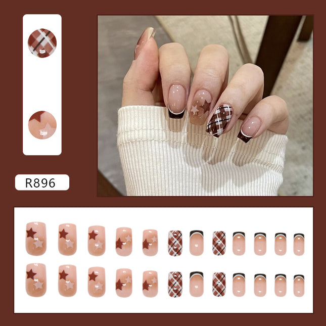Elegant Minimalist Press-On Nail Set (24pcs) (DESIGN 7291)