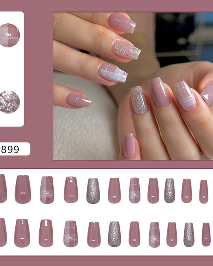 Elegant Minimalist Press-On Nail Set (24pcs) (DESIGN 7292)