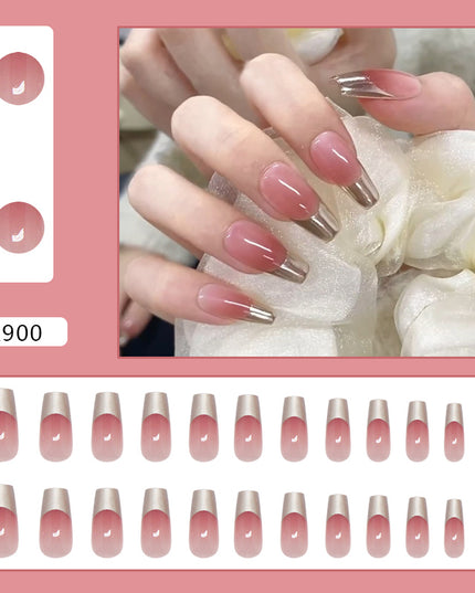 Elegant Minimalist Press-On Nail Set (24pcs) (DESIGN 7293)