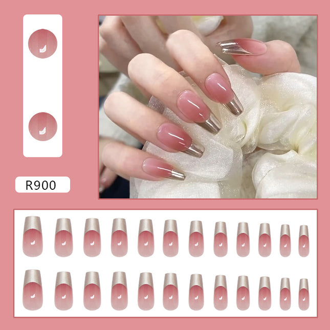 Elegant Minimalist Press-On Nail Set (24pcs) (DESIGN 7293)