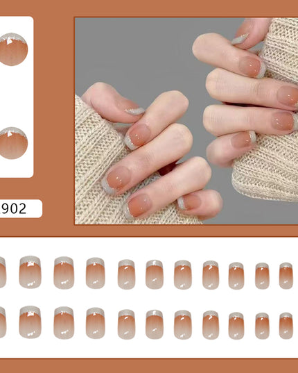 Elegant Minimalist Press-On Nail Set (24pcs) (DESIGN 7295)