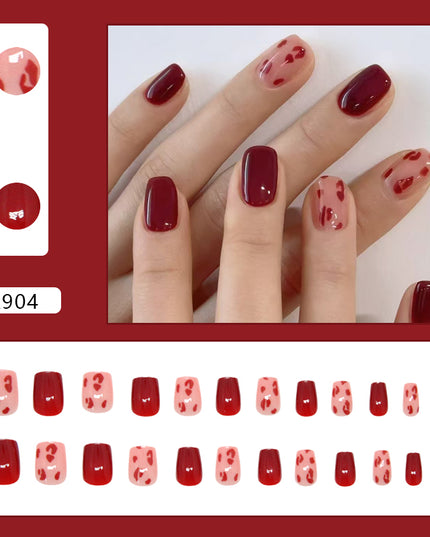 Elegant Minimalist Press-On Nail Set (24pcs) (DESIGN 7296)