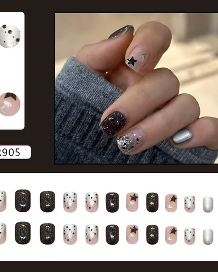 Elegant Minimalist Press-On Nail Set (24pcs) (DESIGN 7297)