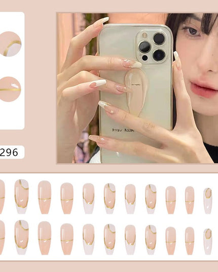 Elegant Minimalist Press-On Nail Set (24pcs) (DESIGN 7030)